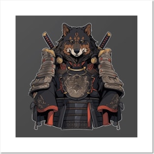 samurai dog Posters and Art